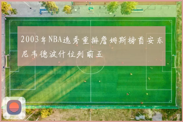 2003年NBA选秀重排詹姆斯榜首安东尼韦德波什位列前五